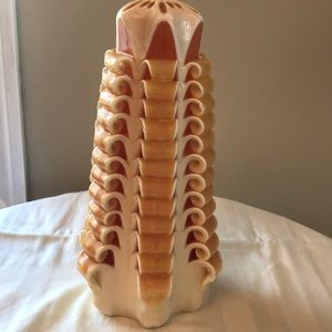 Free with bundle Vintage 70’s orange and white carved candle unburnt